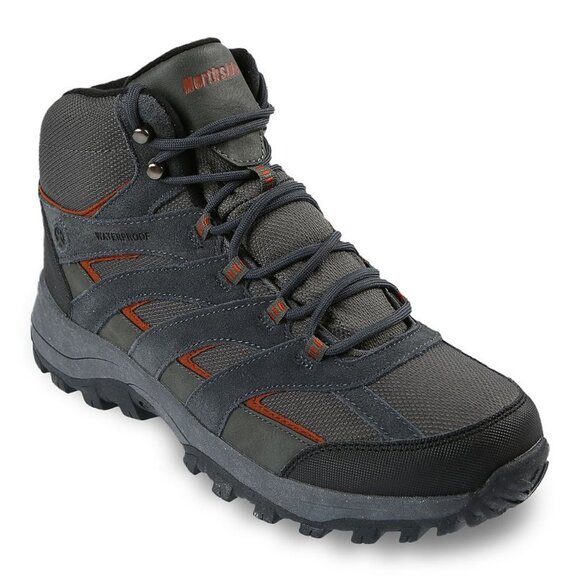 Northside Gresham Mid Men\'s Waterproof Hiking Boots, Charcoal/Ogange, 11.5Wide main image 8